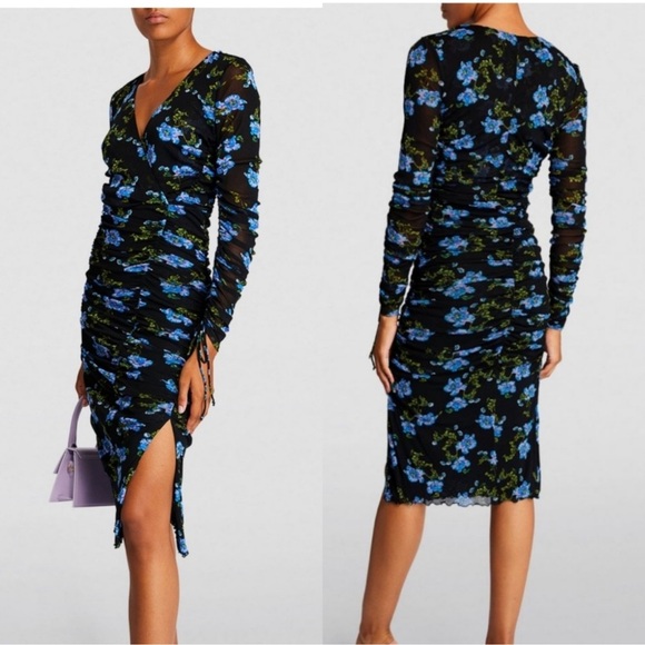 NWT Diane Von Furstenberg Women’s Rochelle Dress in August Floral Size Large - Picture 3 of 8